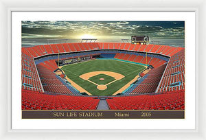 Sun Life Stadium 2005 - Framed Print