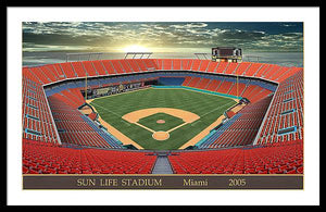 Sun Life Stadium 2005 - Framed Print