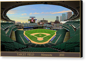 Target Field 2010 - Canvas Print