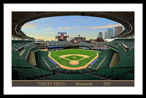 Target Field 2010 - Framed Print