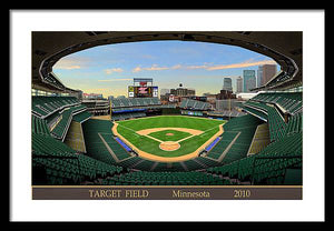 Target Field 2010 - Framed Print