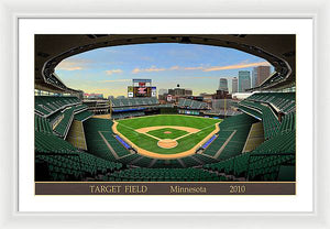 Target Field 2010 - Framed Print