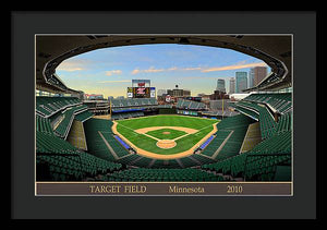 Target Field 2010 - Framed Print