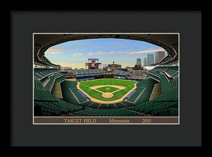 Target Field 2010 - Framed Print