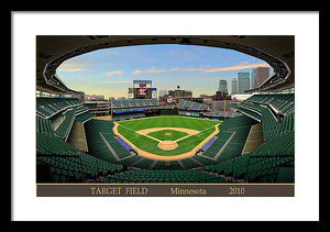 Target Field 2010 - Framed Print