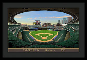 Target Field 2010 - Framed Print