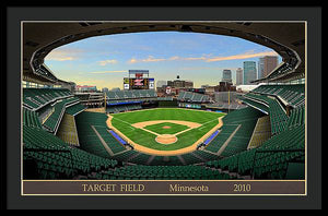 Target Field 2010 - Framed Print