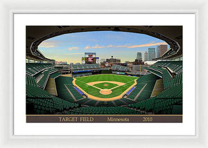 Target Field 2010 - Framed Print