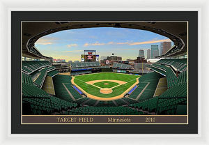 Target Field 2010 - Framed Print