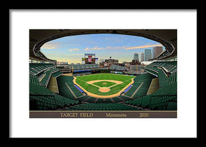 Target Field 2010 - Framed Print