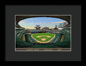 Target Field 2010 - Framed Print