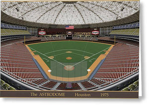 The Astrodome 1975 - Greeting Card