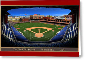 The Baker Bowl 1904 - Greeting Card