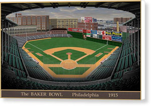 The Baker Bowl 1915 - Canvas Print