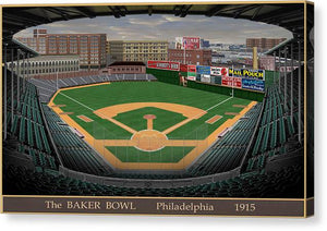 The Baker Bowl 1915 - Canvas Print