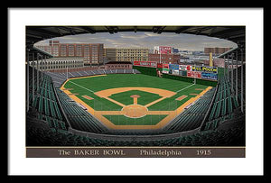 The Baker Bowl 1915 - Framed Print