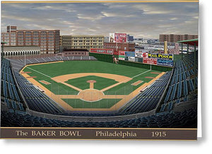 The Baker Bowl 1915 - Greeting Card