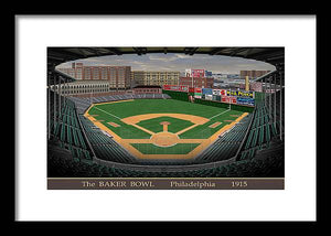 The Baker Bowl 1915 - Framed Print