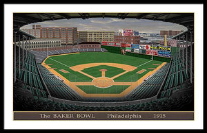 The Baker Bowl 1915 - Framed Print