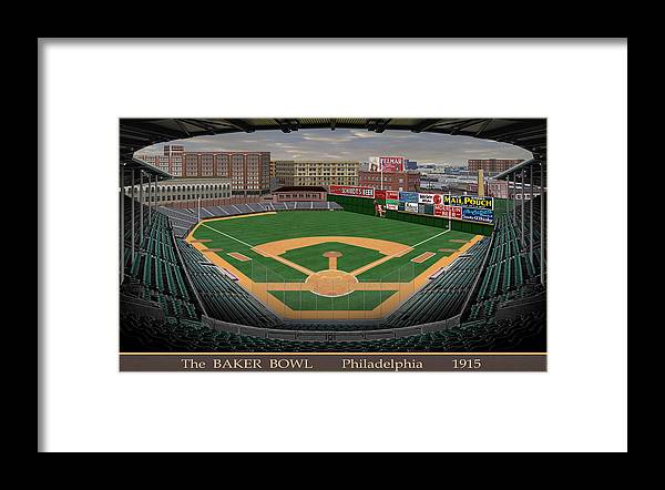 The Baker Bowl 1915 - Framed Print