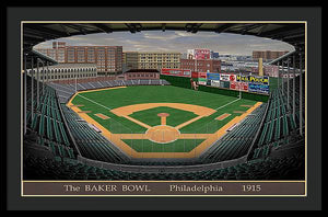 The Baker Bowl 1915 - Framed Print