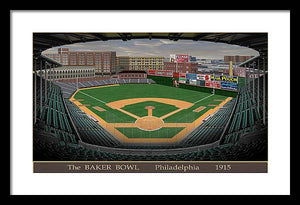 The Baker Bowl 1915 - Framed Print