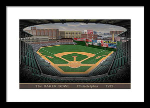 The Baker Bowl 1915 - Framed Print