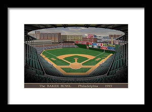 The Baker Bowl 1915 - Framed Print