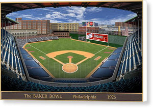 The Baker Bowl 1927 - Canvas Print