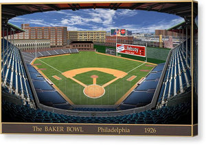 The Baker Bowl 1927 - Canvas Print