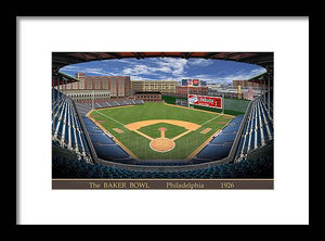 The Baker Bowl 1927 - Framed Print