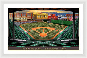 The Baker Bowl 1936 - Framed Print