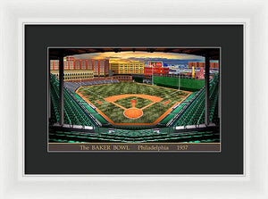 The Baker Bowl 1936 - Framed Print