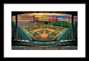 The Baker Bowl 1936 - Framed Print