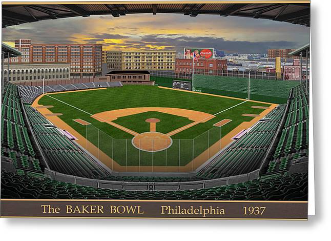 The Baker Bowl 1936 - Greeting Card