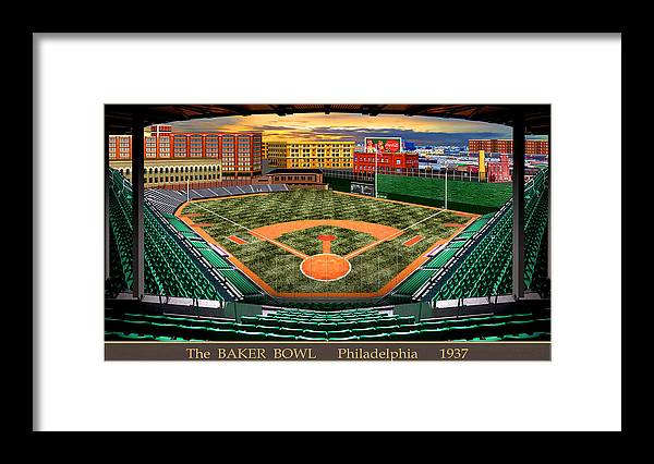 The Baker Bowl 1936 - Framed Print