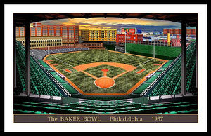 The Baker Bowl 1936 - Framed Print