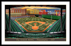 The Baker Bowl 1936 - Framed Print