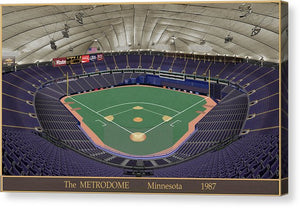 The Metrodome 1987 - Canvas Print