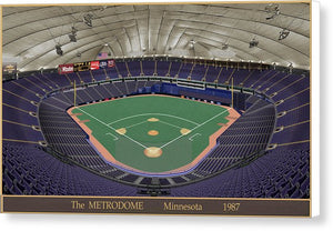 The Metrodome 1987 - Canvas Print