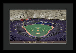 The Metrodome 1987 - Framed Print