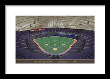 Load image into Gallery viewer, The Metrodome 1987 - Framed Print
