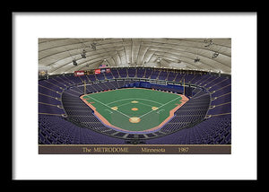 The Metrodome 1987 - Framed Print