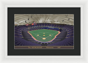 The Metrodome 1987 - Framed Print