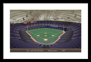 The Metrodome 1987 - Framed Print