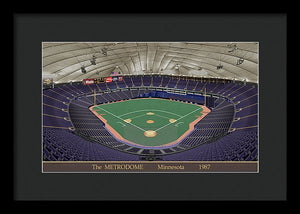 The Metrodome 1987 - Framed Print