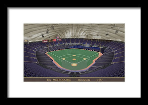 The Metrodome 1987 - Framed Print