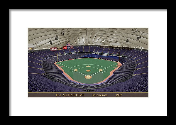 The Metrodome 1987 - Framed Print