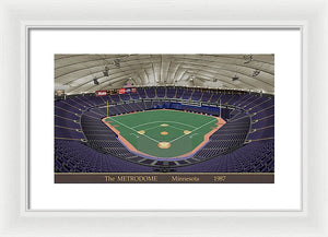 The Metrodome 1987 - Framed Print