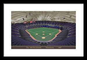 The Metrodome 1987 - Framed Print